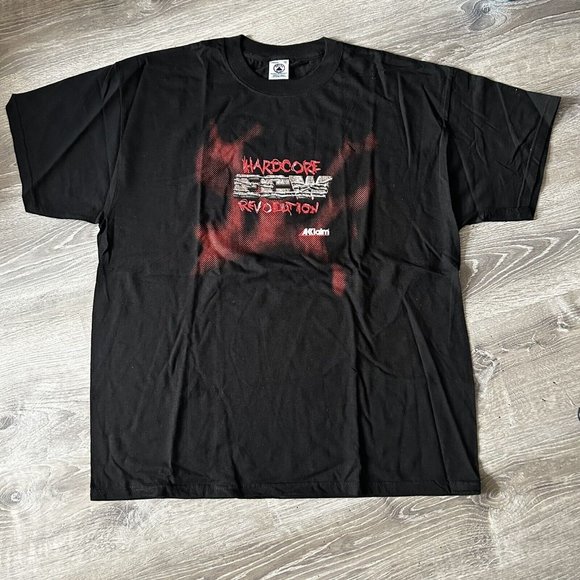Vintage 2000 ECW Hardcore Revolution Game Promo Wrestling T Shirt XL MINT WWF - Picture 1 of 2